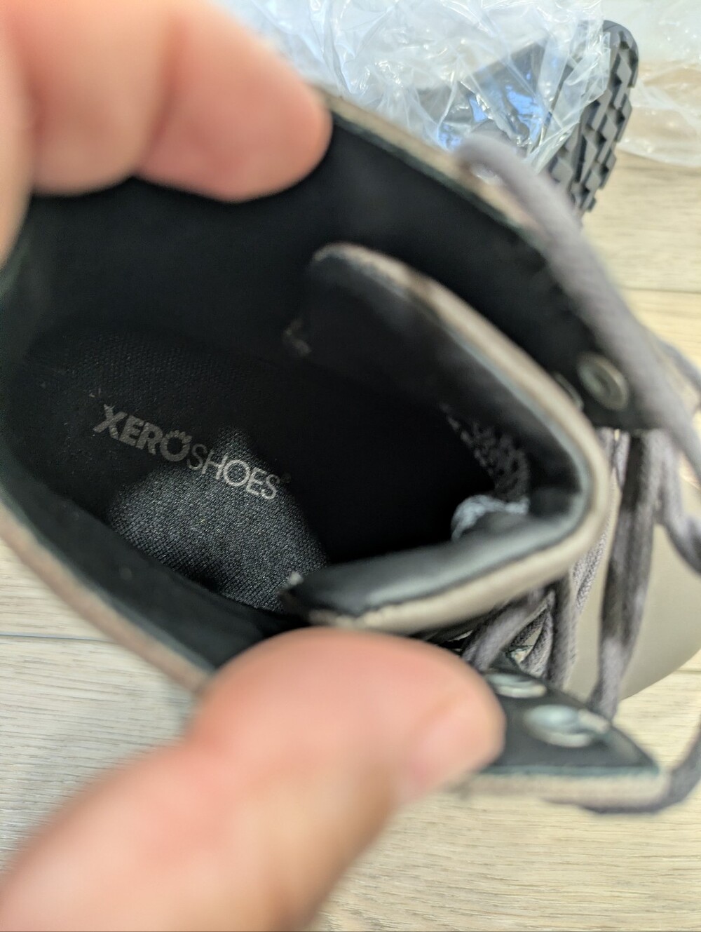 Xero Shoes Breckenridge Barefoot Ankle Boots 7 Gray Leather Lace Up Minimalist - Picture 8 of 10